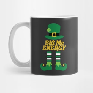 Big Mc Energy Leprechaun Irish Last Name St Patricks Day Mug